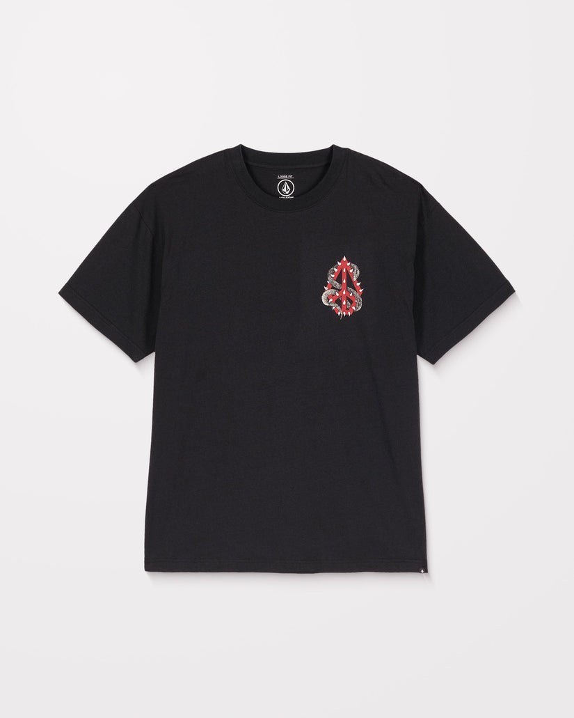 T-Shirt Snake Peace - Black