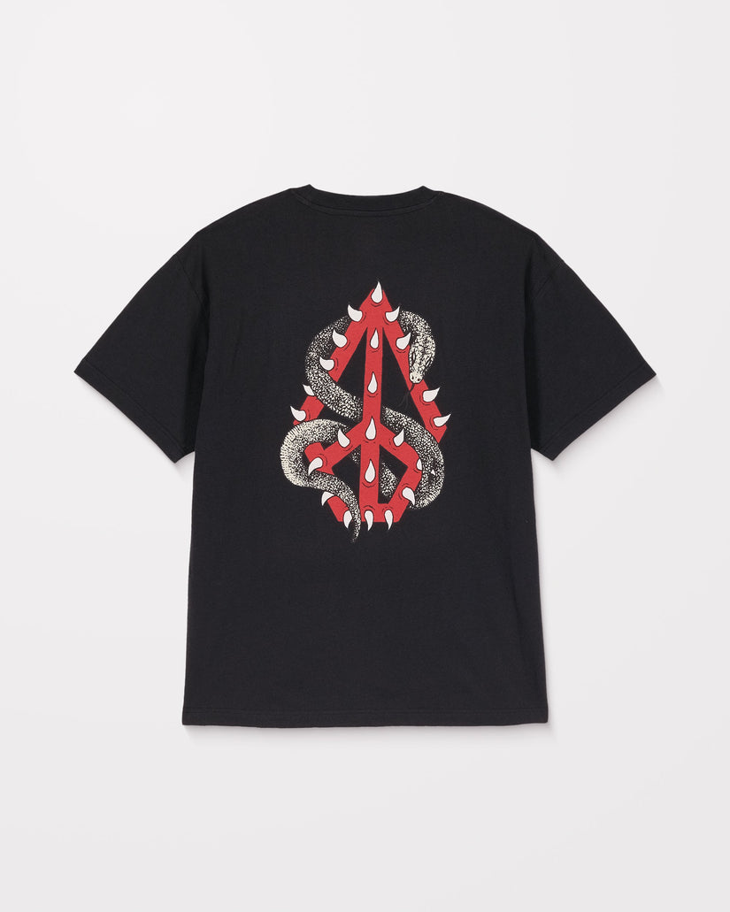 T-Shirt Snake Peace - Black