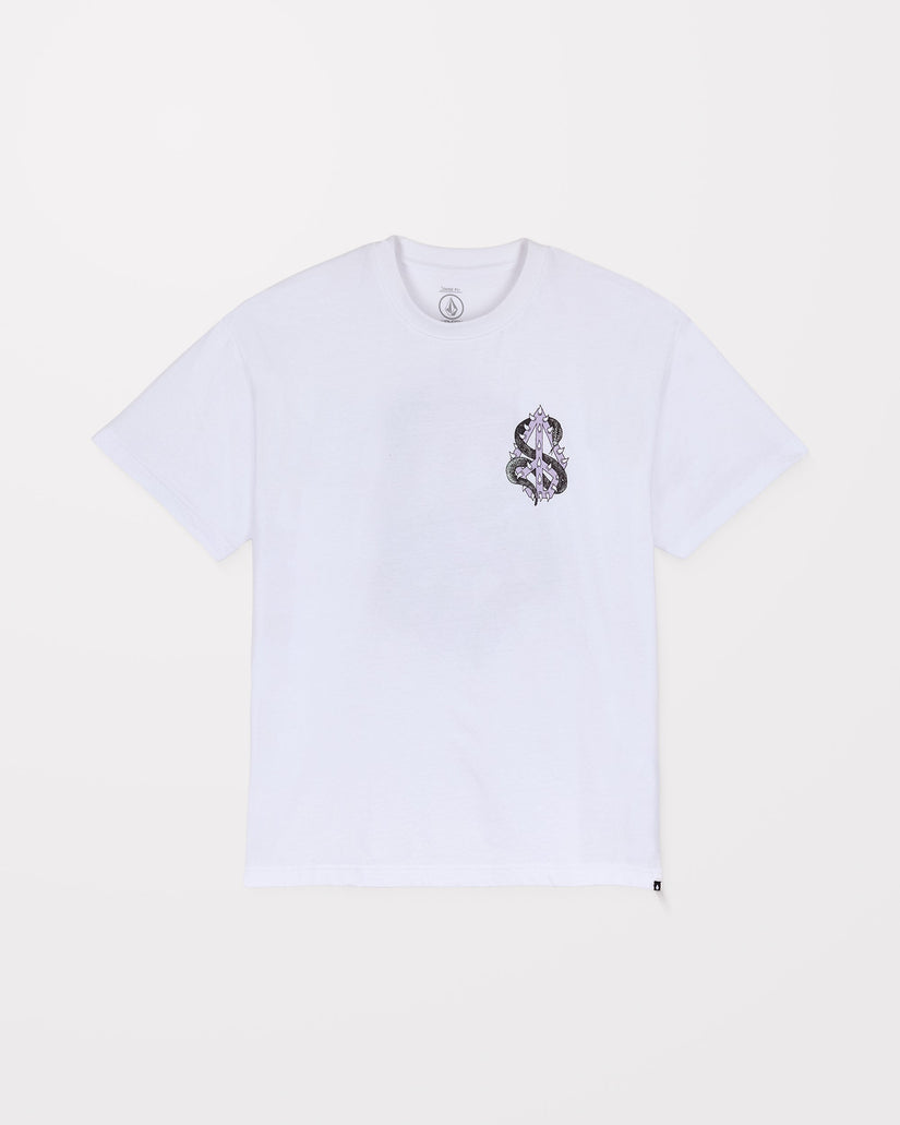 T-Shirt Snake Peace - White