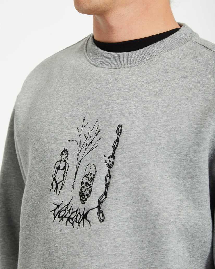 Sweatshirt Noder - HEATHER GREY