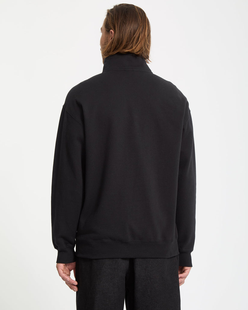Sweatshirt Zippé Single Stone - Black