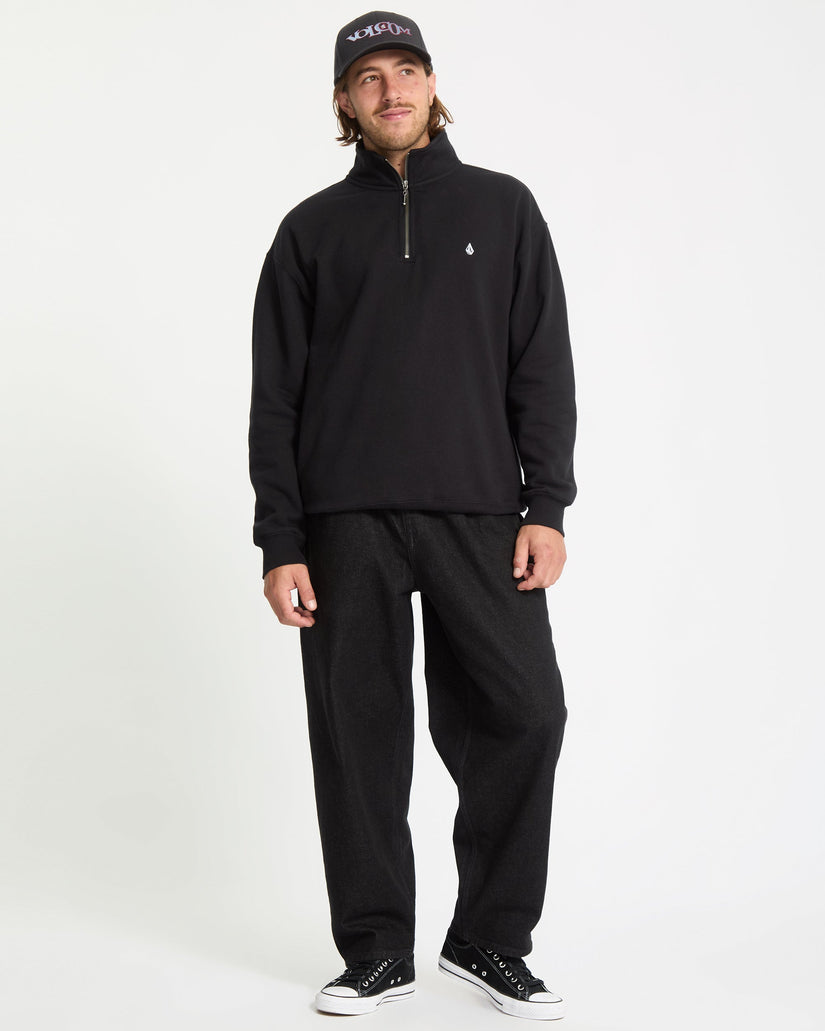 Sweatshirt Zippé Single Stone - Black