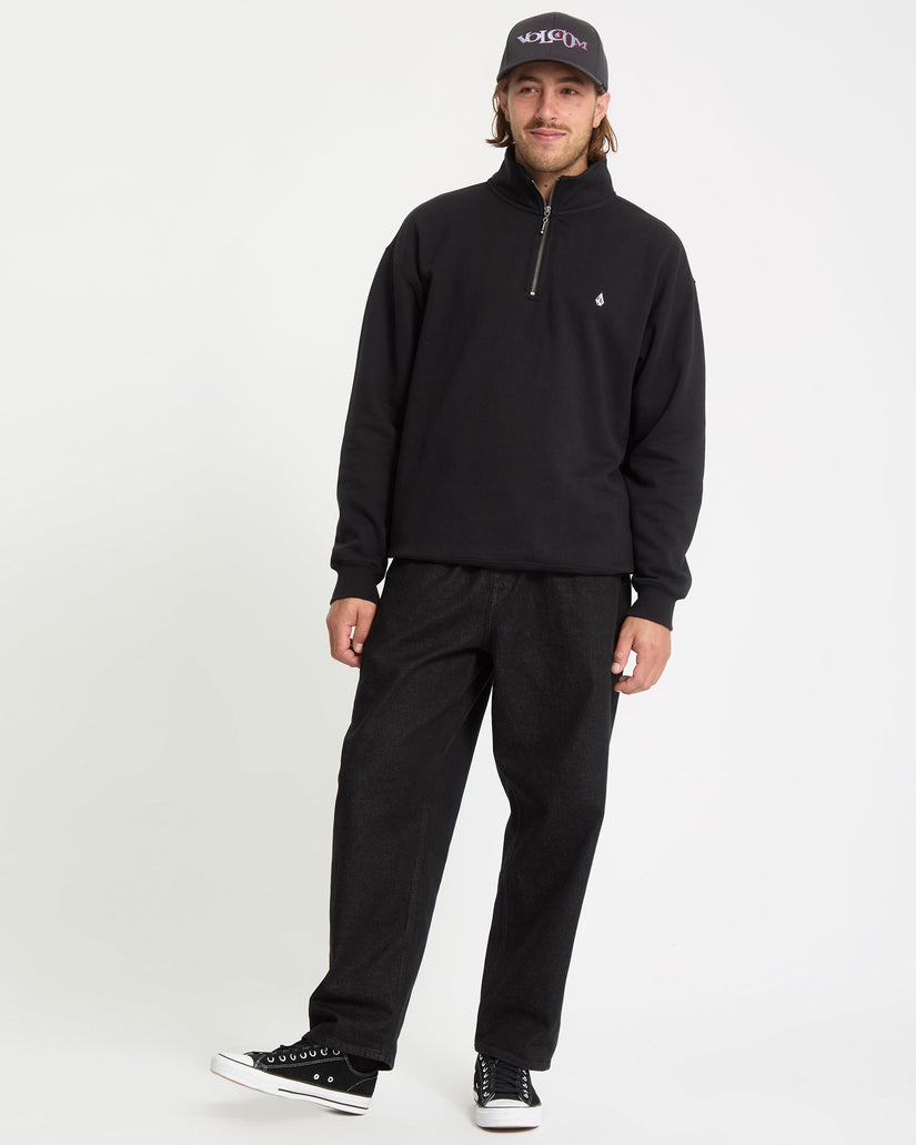 Sweatshirt Zippé Single Stone - Black
