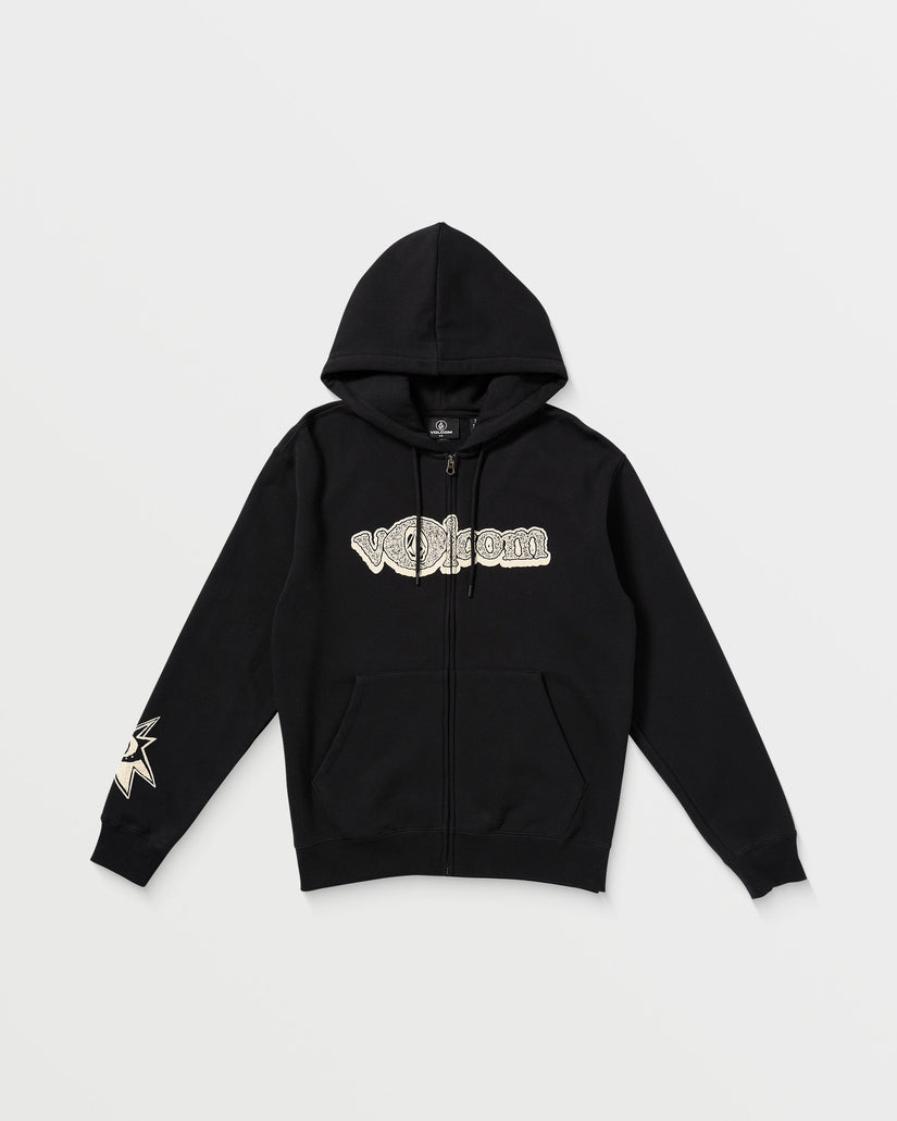 Sweat à Capuche Zippé Volcom Ent - BLACK