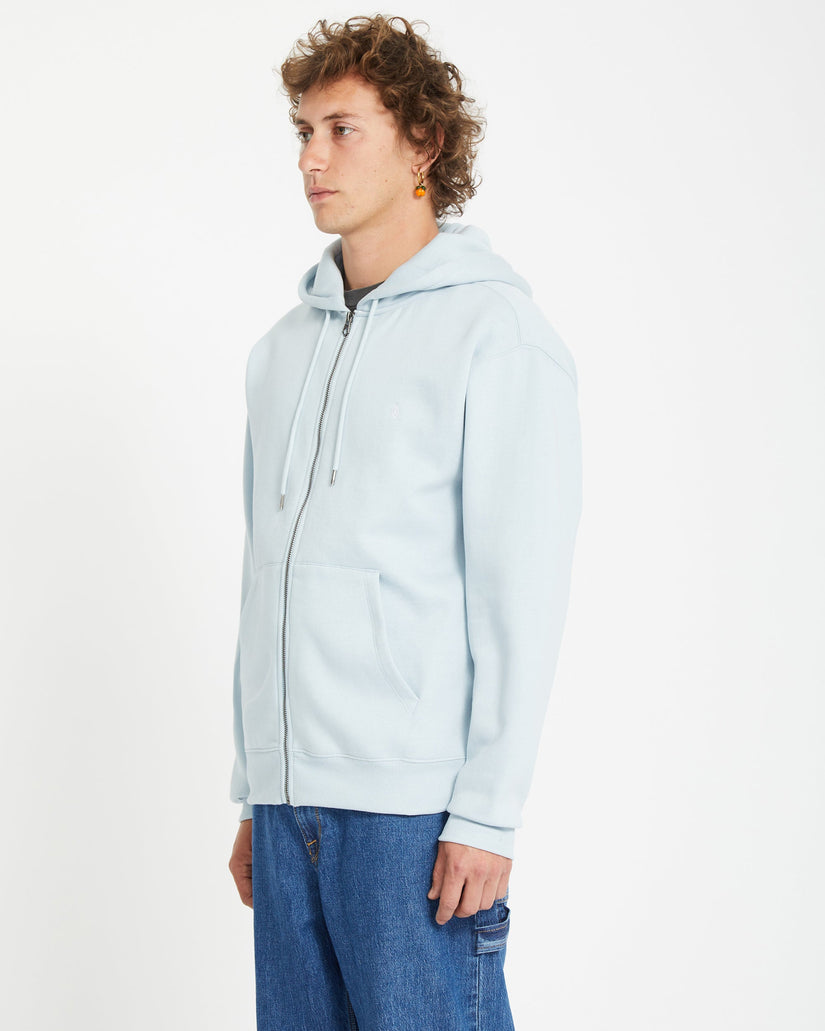 Sweat à Capuche Zippé Single Stone - CAROLINA BLUE