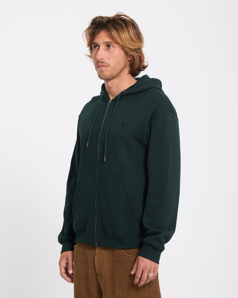 Single Stone Zip Hoodie - Scarab
