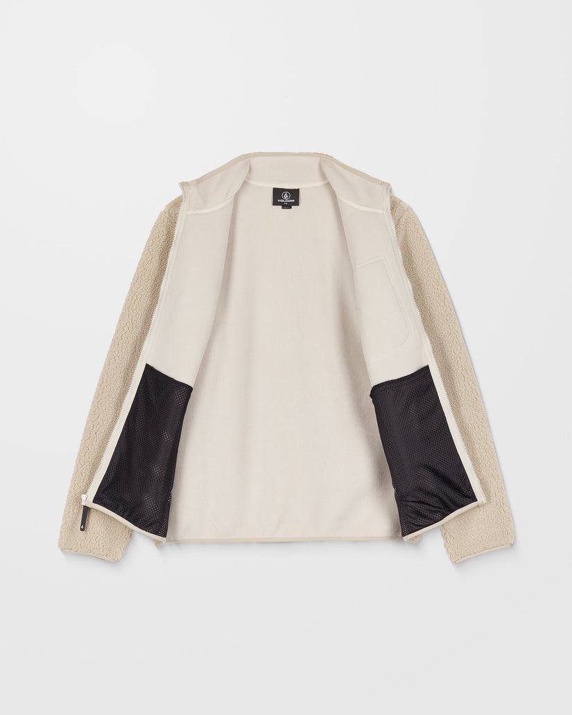 Sweat Sherpa Zippé Muzzer Fuzzar - Stone