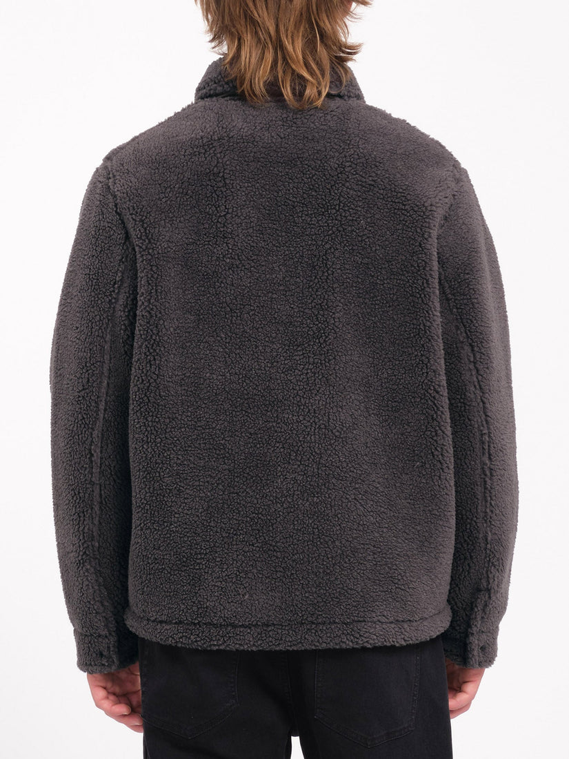 Veste Sherpa Zippée Edwart ll - ASPHALT BLACK