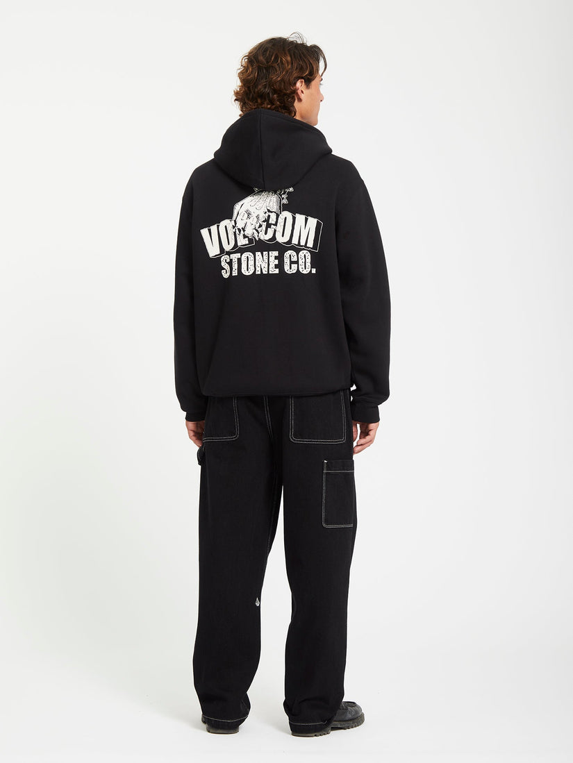 Sweat à capuche zippé Watanite - BLACK