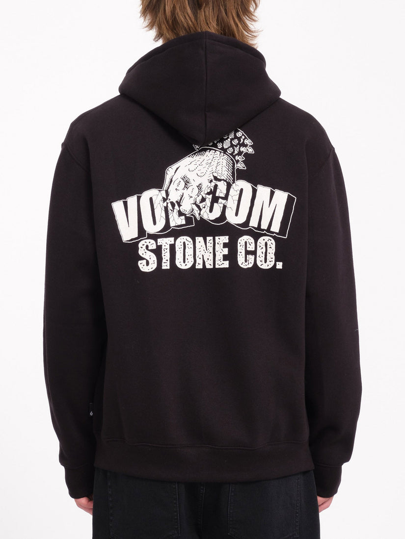 Sweat à capuche zippé Watanite - BLACK