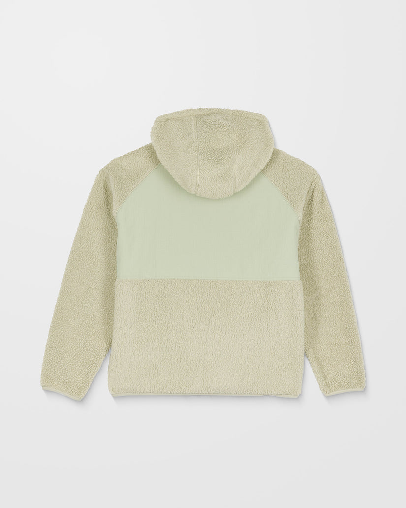 Sweat Sherpa À Capuche Zippé Nomaa - Green Tea