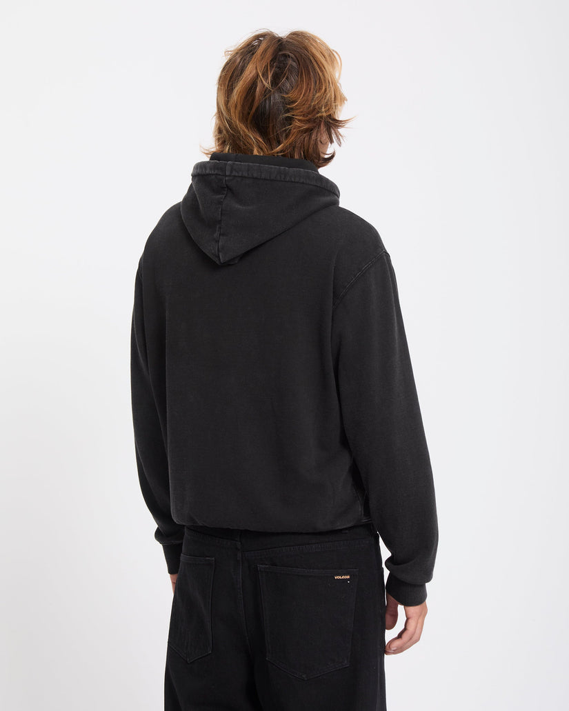 Studder Zip Hoodie - Black