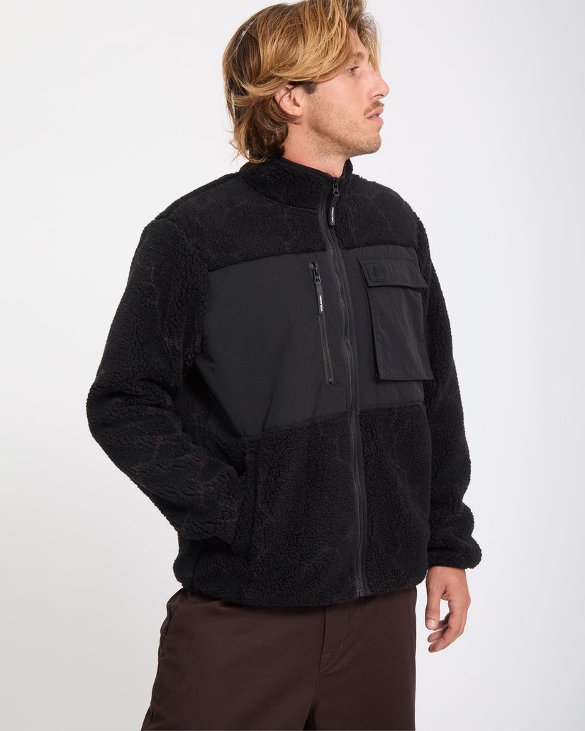 Storm Stone Zip Sherpa Jacket - Raisin