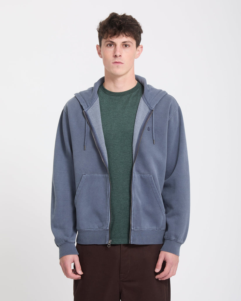 Single Stone Zip Sweatshirt - Storm Blue