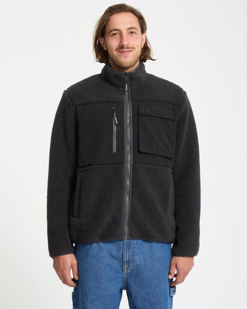 Sweat À Capuche Zippé Storm Stone - Asphalt Black