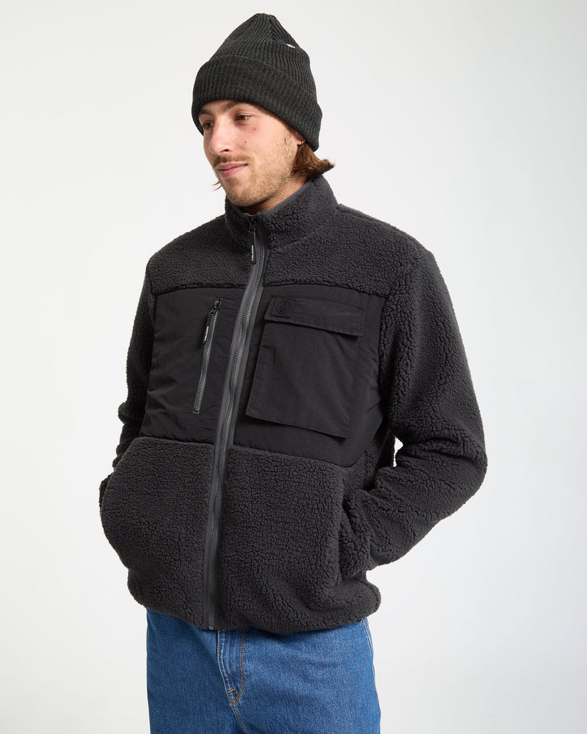 Sweat À Capuche Zippé Storm Stone - Asphalt Black