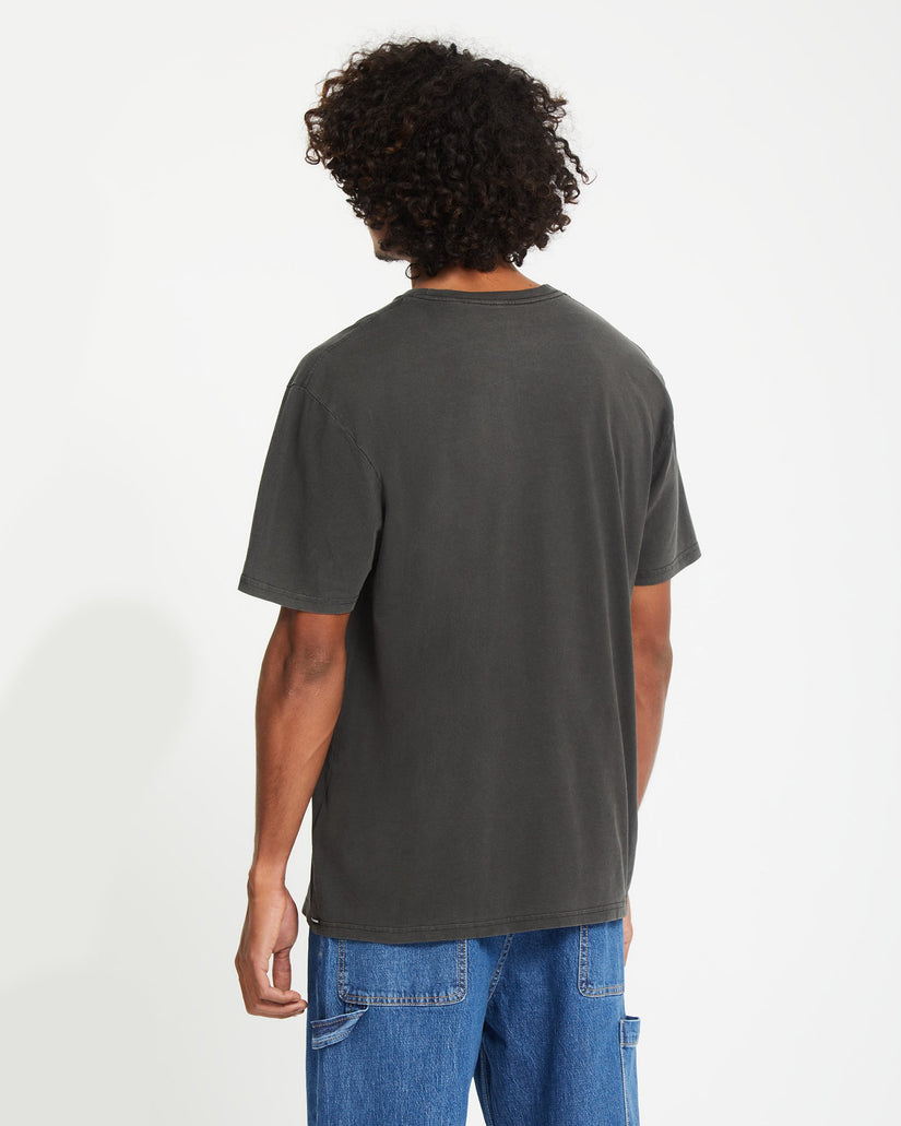 T-Shirt Solid Stone - Black