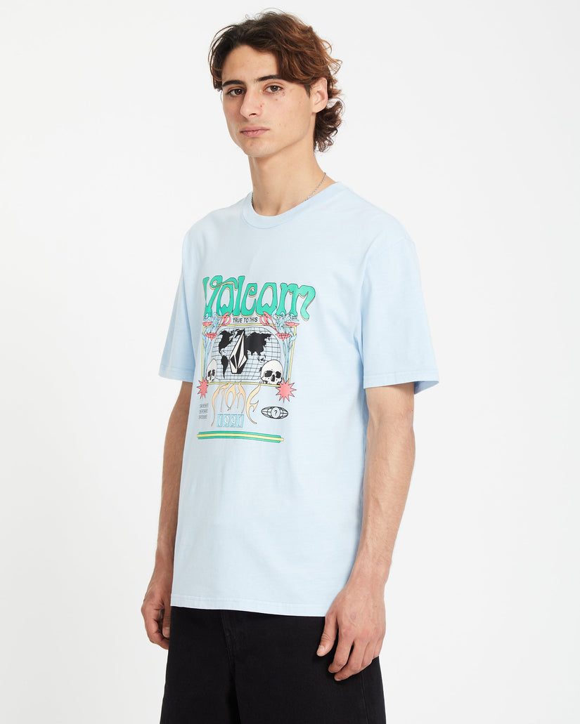 T-shirt Worldly - CAROLINA BLUE