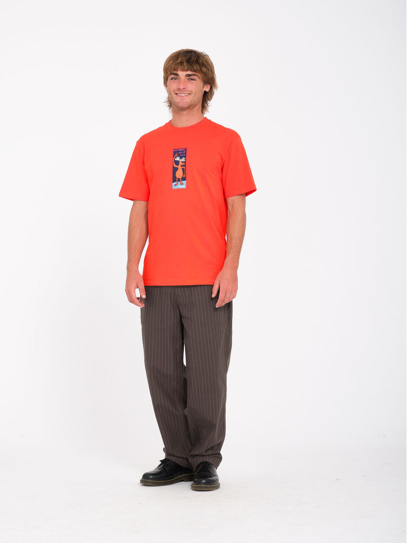 T-shirt Olivmoose - BRIGHT RED