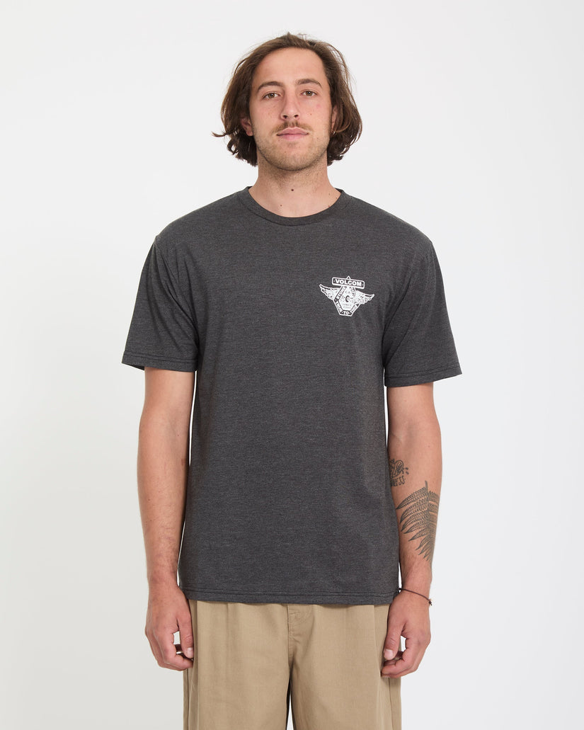Free Wheel T-Shirt - Heather Black