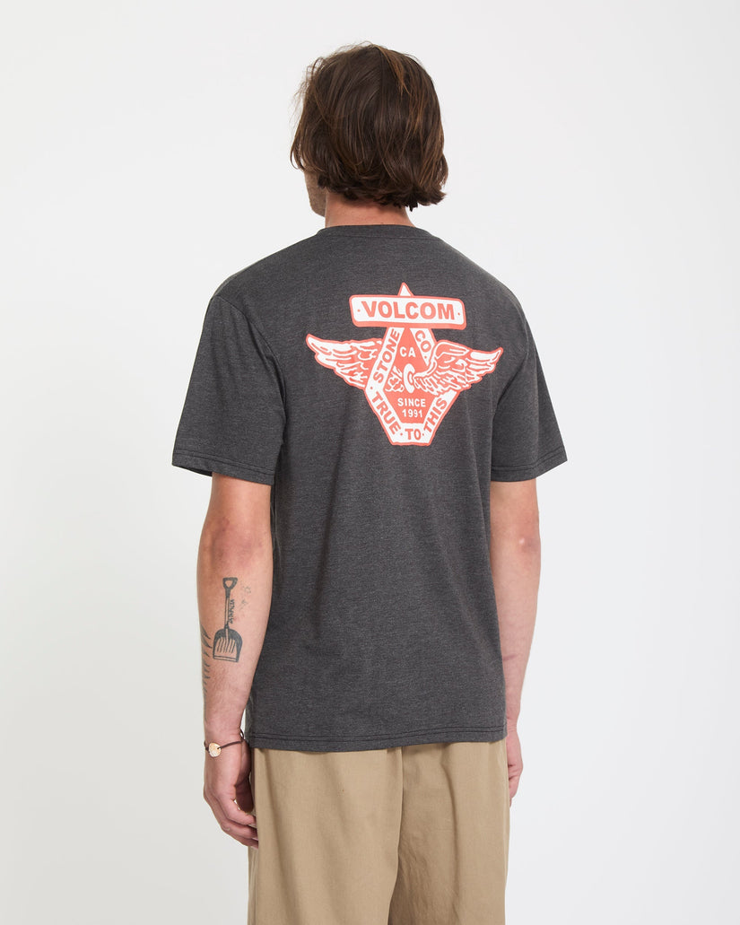Free Wheel T-Shirt - Heather Black