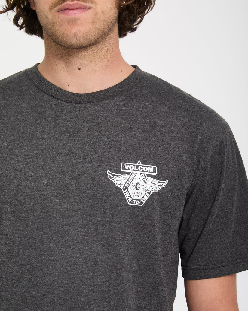 Free Wheel T-Shirt - Heather Black