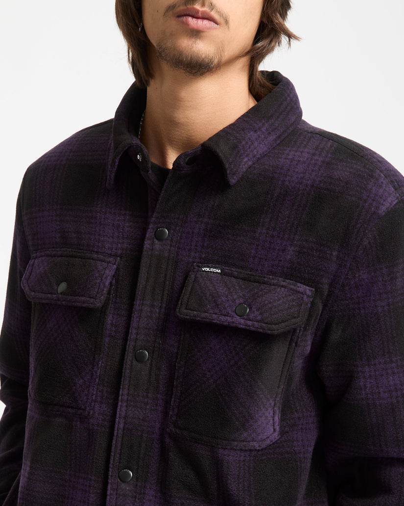 Surchemise En Polaire Bowered - Dark Purple