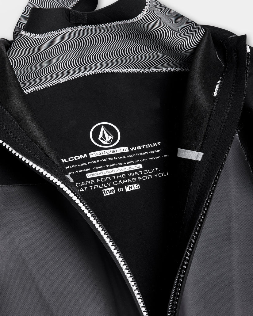 Modulator 3/2Mm Long Sleeve Back Zip Full Wetsuit - Black