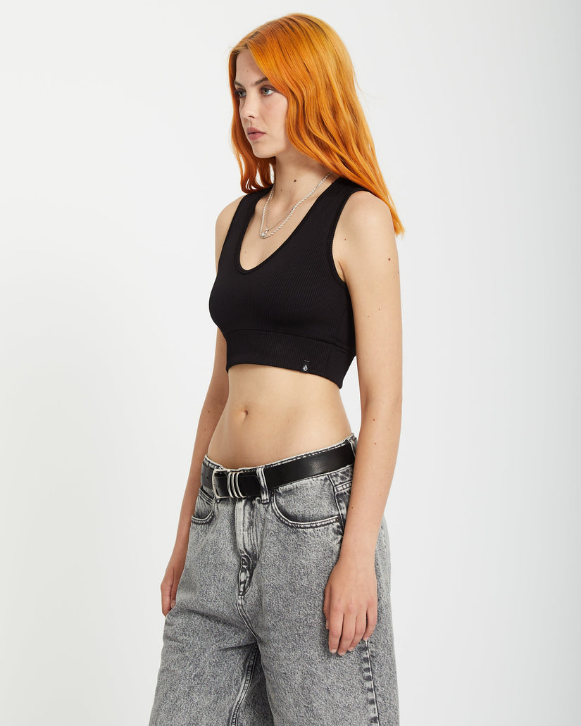 Top Gimmestank Rib - BLACK