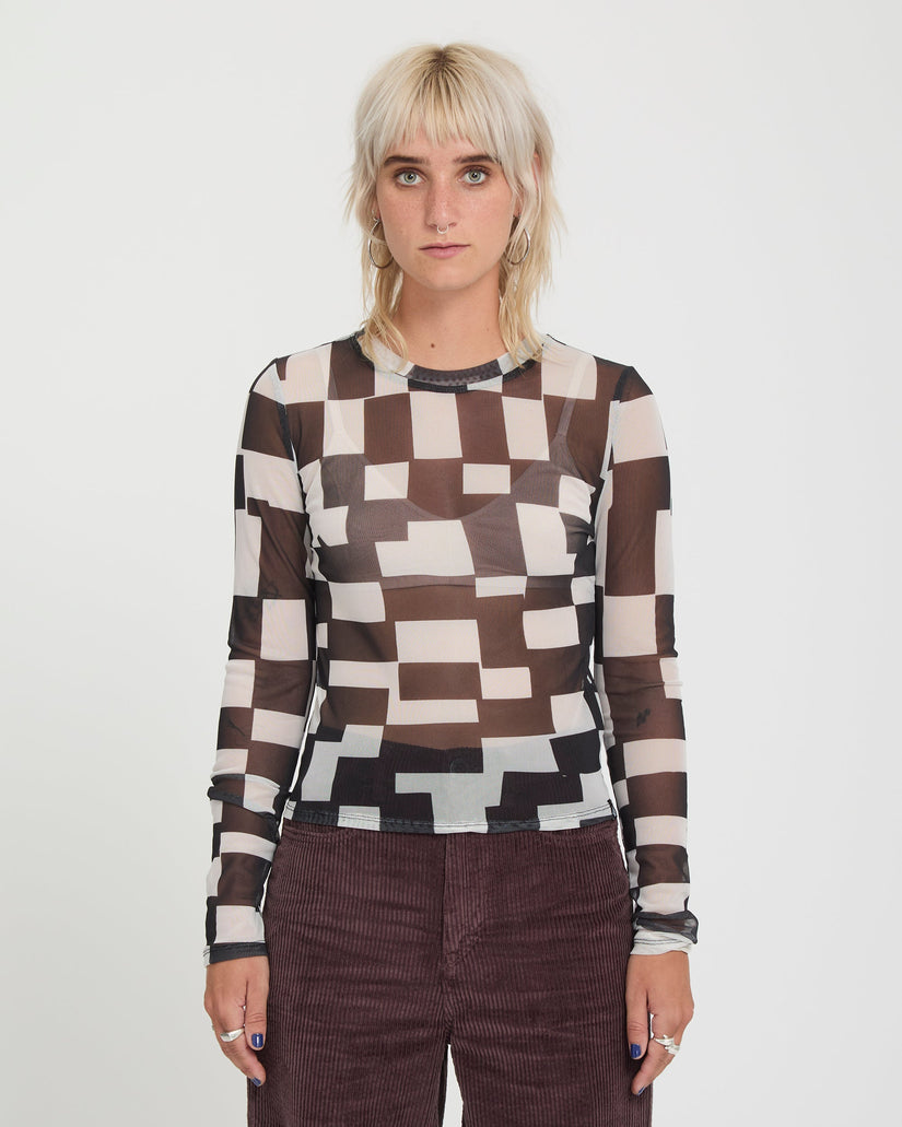 Carrau Mesh Top - White