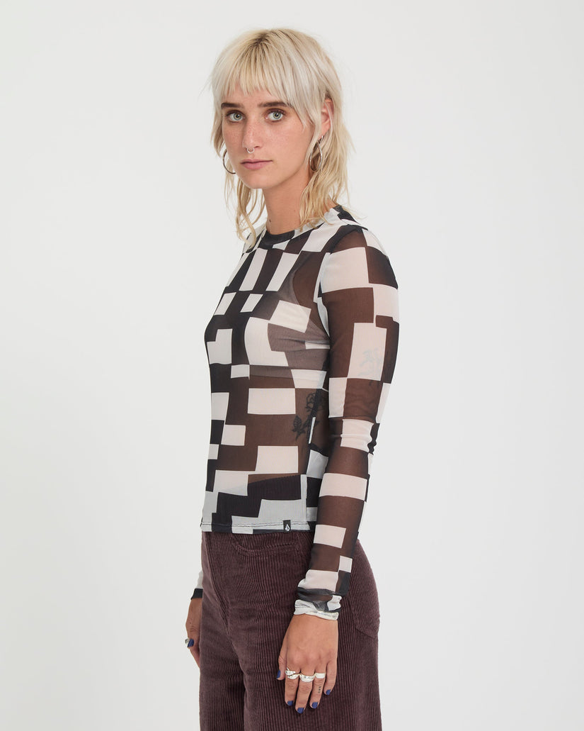 Carrau Mesh Top - White