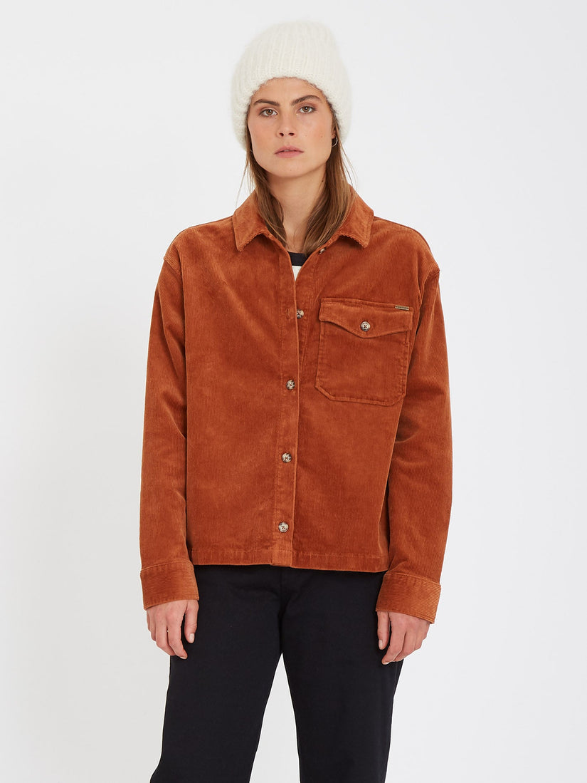 Sha Lala Shacket Over-shirt - MOCHA (B0532002_MOC) [F]