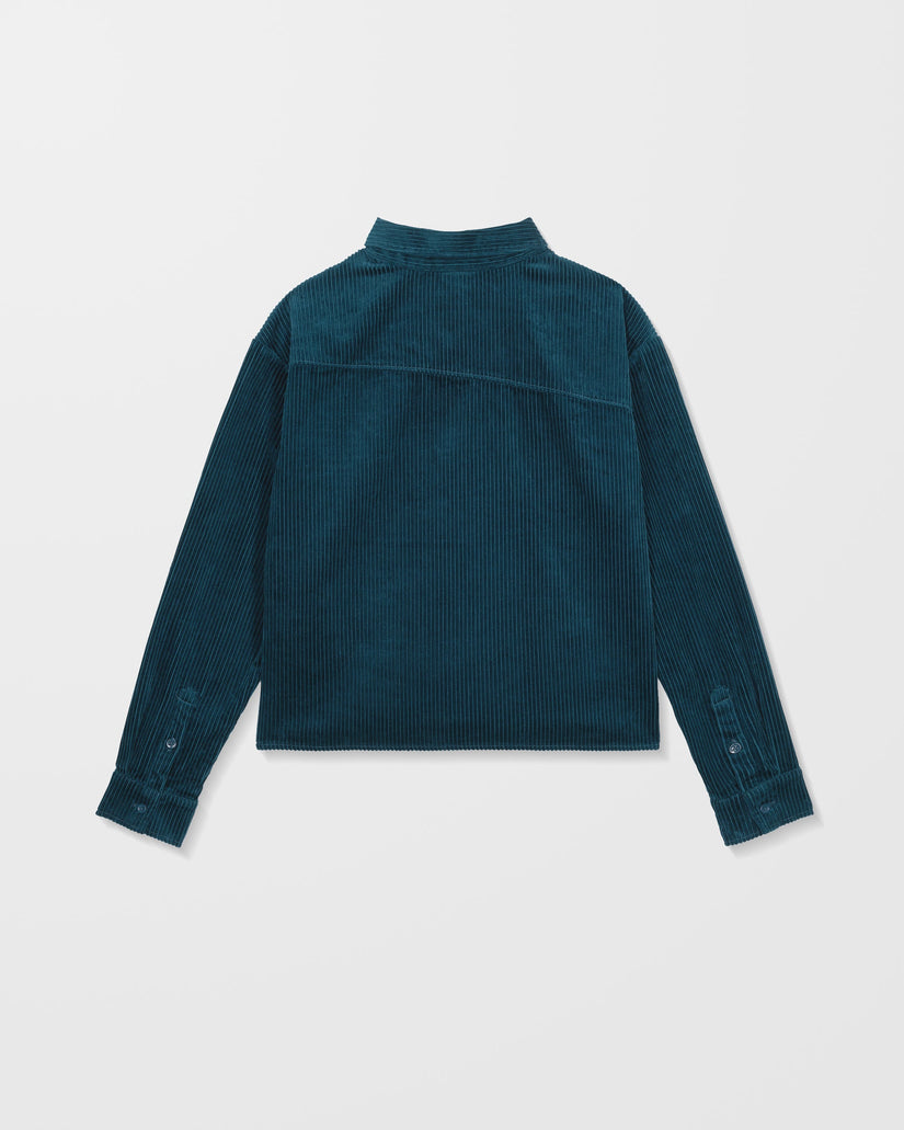 Chemise En Velours Weellow - Emerald Green