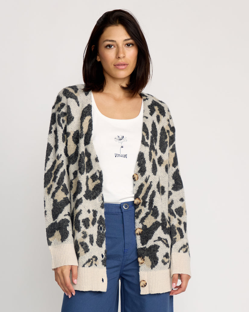 Cardigan Wylding Out - Animal Print