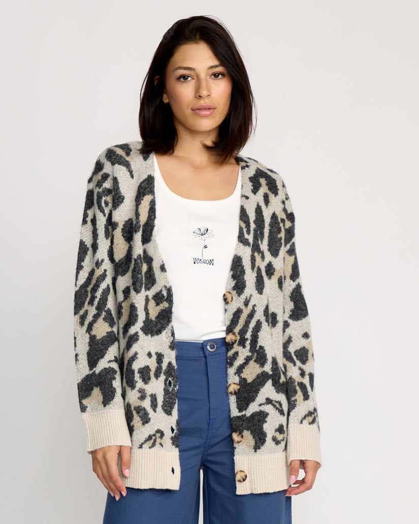 Cardigan Wylding Out - Animal Print