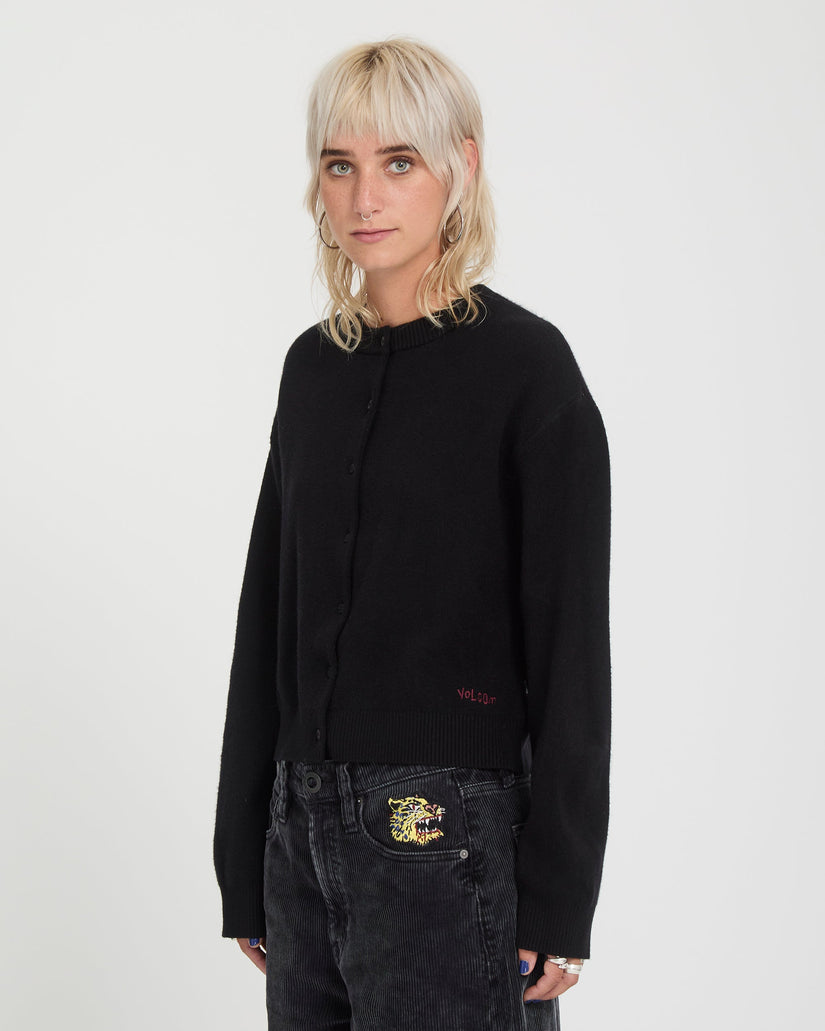 Ozzy Cardigan - Black