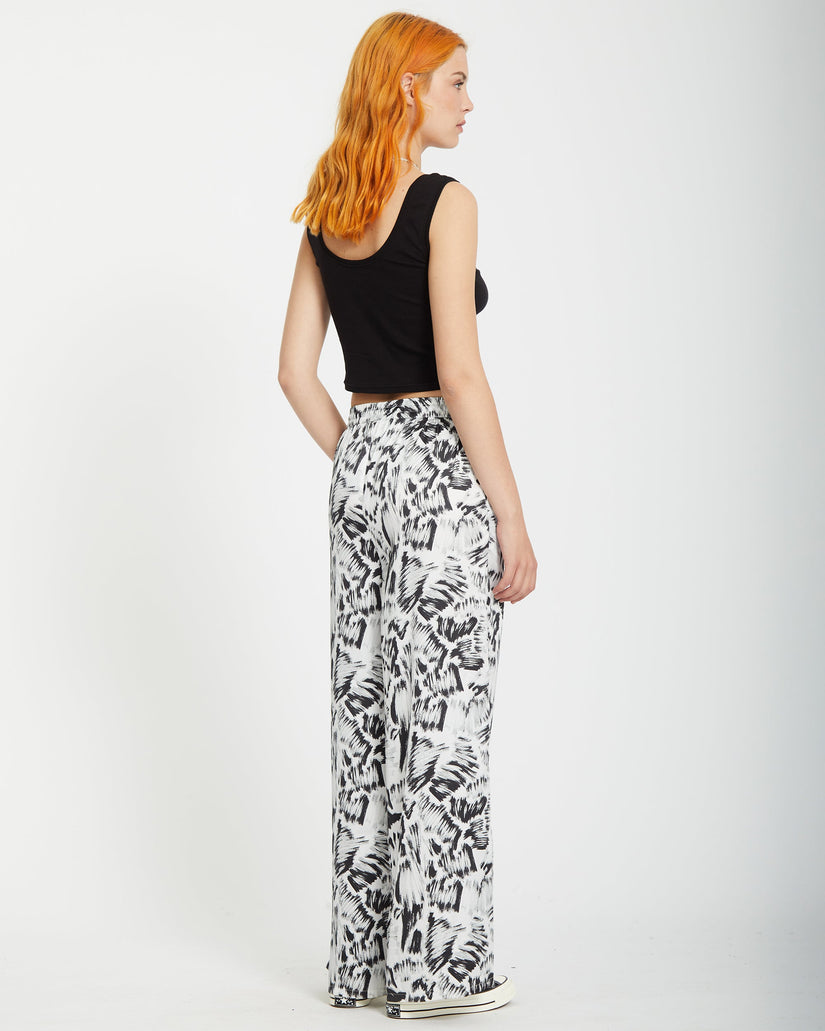 Pantalon Alix Elasticated Waist - BLACK WHITE