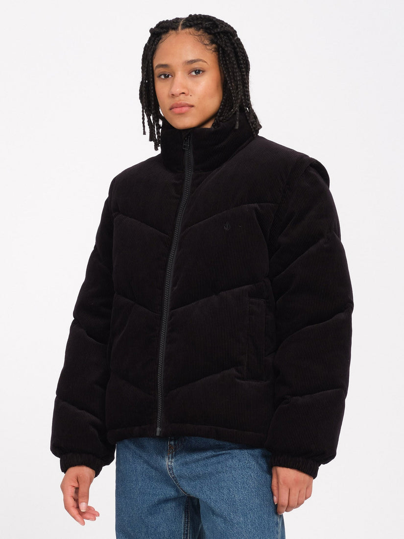 Veste doudoune Cord'N Puff - BLACK