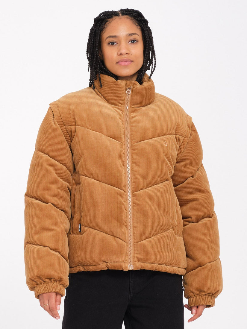 Veste doudoune Cord'N Puff - VINTAGE BROWN