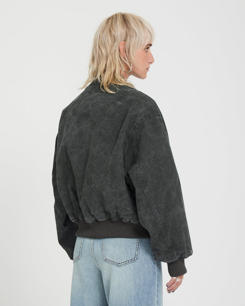 Workestra Bomber Jacket - Rinsed Black