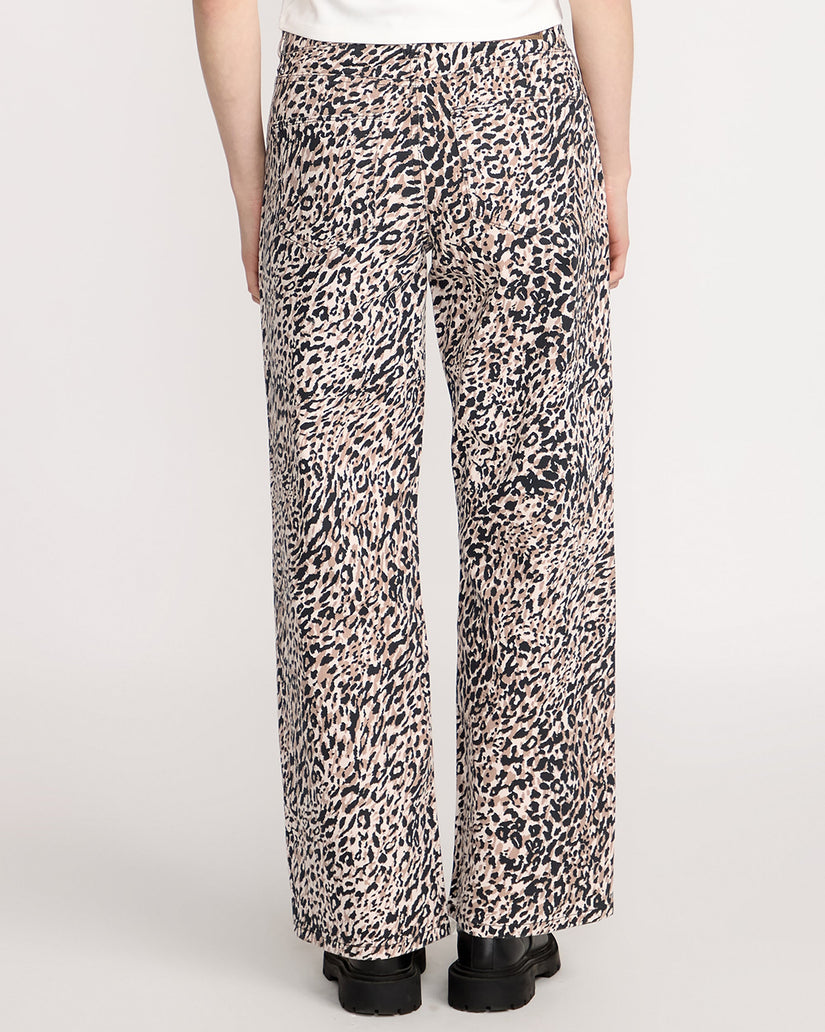Jean Stoned Boyfriend Lowrise - Animal Print