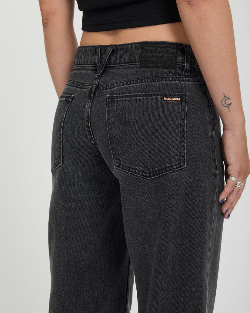 Stoned Low Waist Jeans - Washed Slate