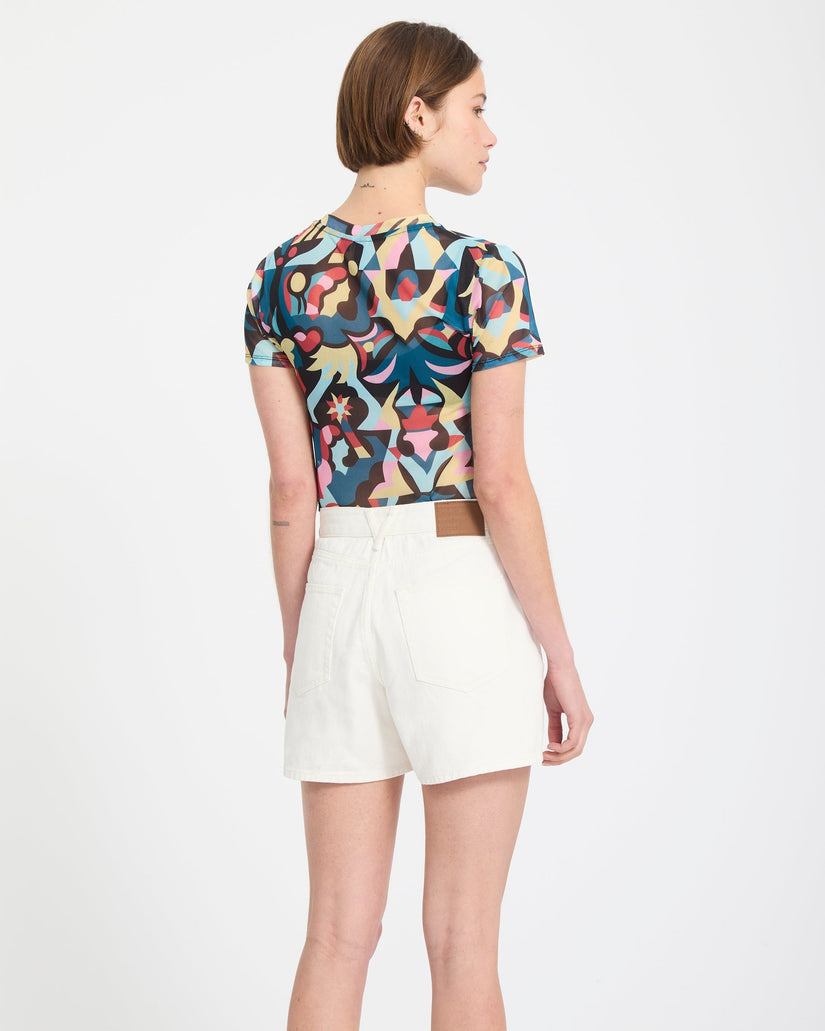 Stoned Boyfriend Short - Vintage White