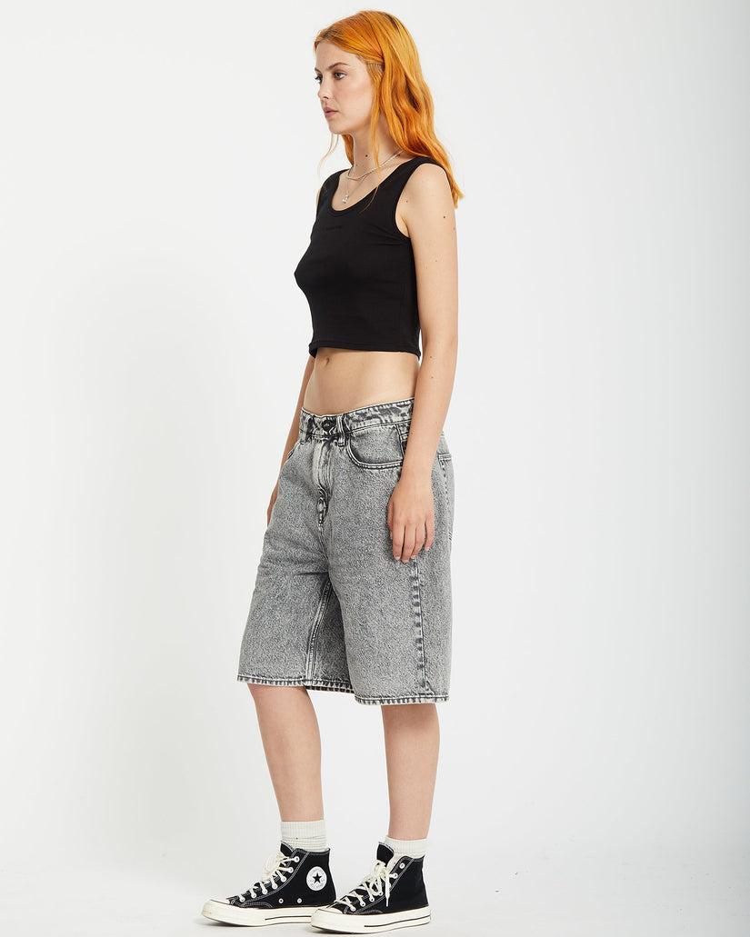 Beeggy Denim Short - Grey Vintage