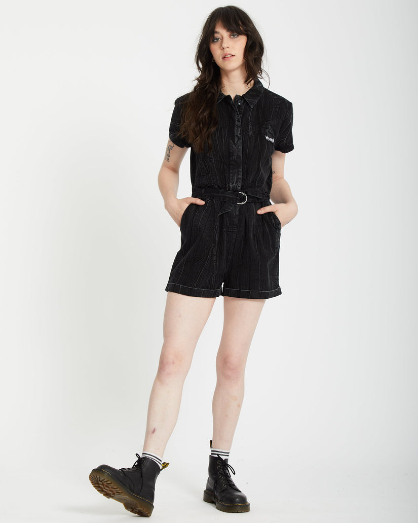 Combishort Asphalt - BLACK MARBLE WASH