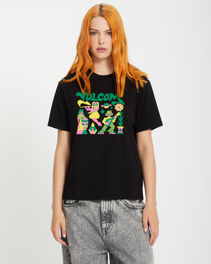 T-shirt Radical Daze Up - BLACK