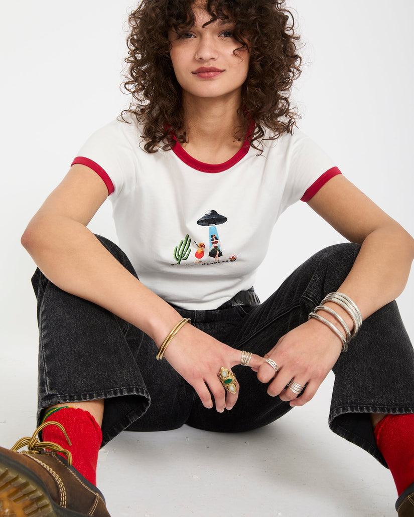 Mickey Mason crop top - Off White