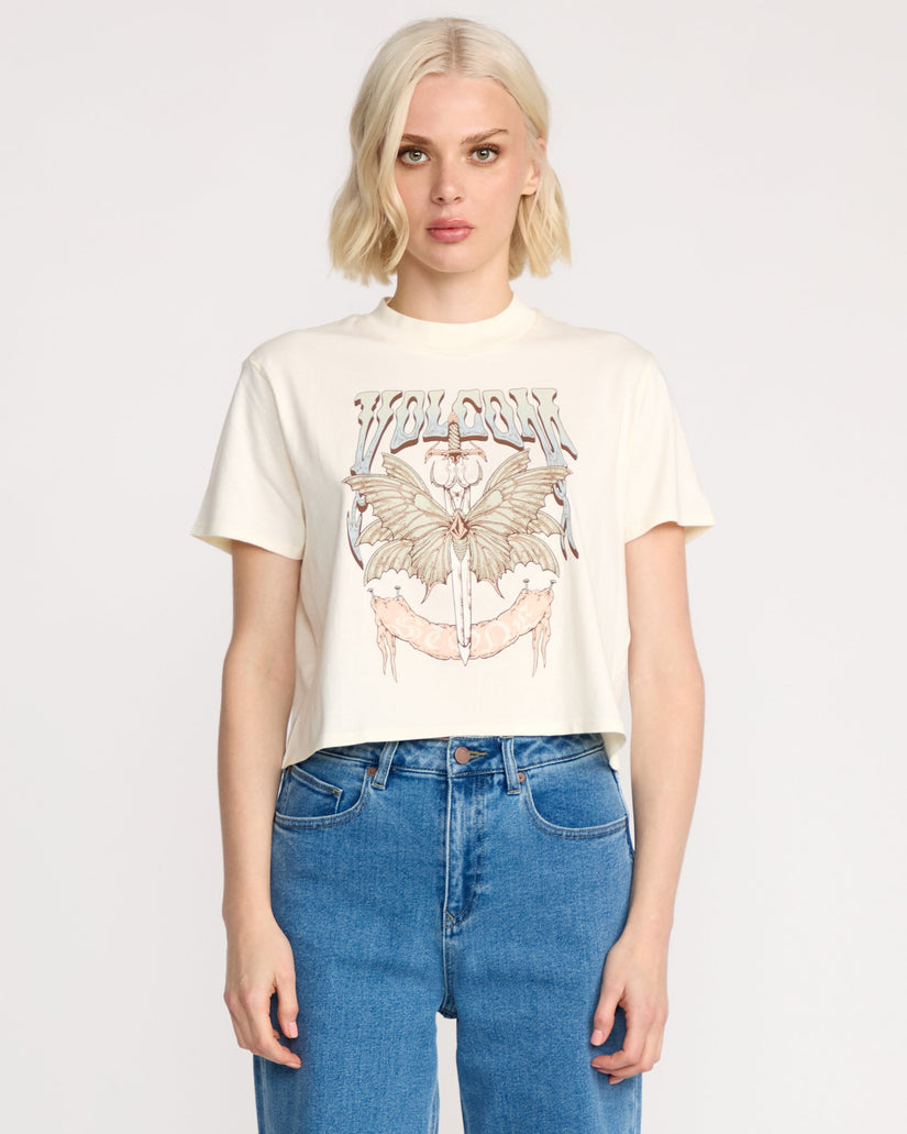 T-Shirt Dial Crop - Bone