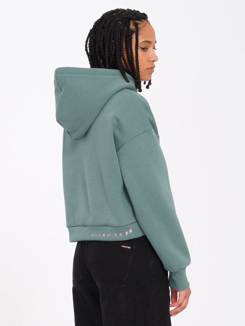 Sweat à capuche Longo - SEA GREEN