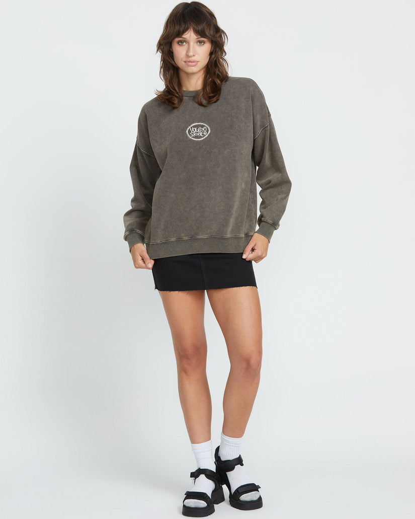 Sweatshirt Stone - VINTAGE BLACK